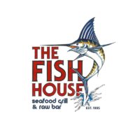 Logo of The Fish House Miami, featuring a marlin, symbolizing their support for the 2024 WDNA 88.9FM Music Scholarship Program.
