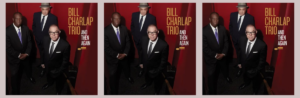 Bill Charlap Trio album cover featuring Bill Charlap, Kenny Washington, and Peter Washington, promoting their album And Then Again from Blue Note Records.