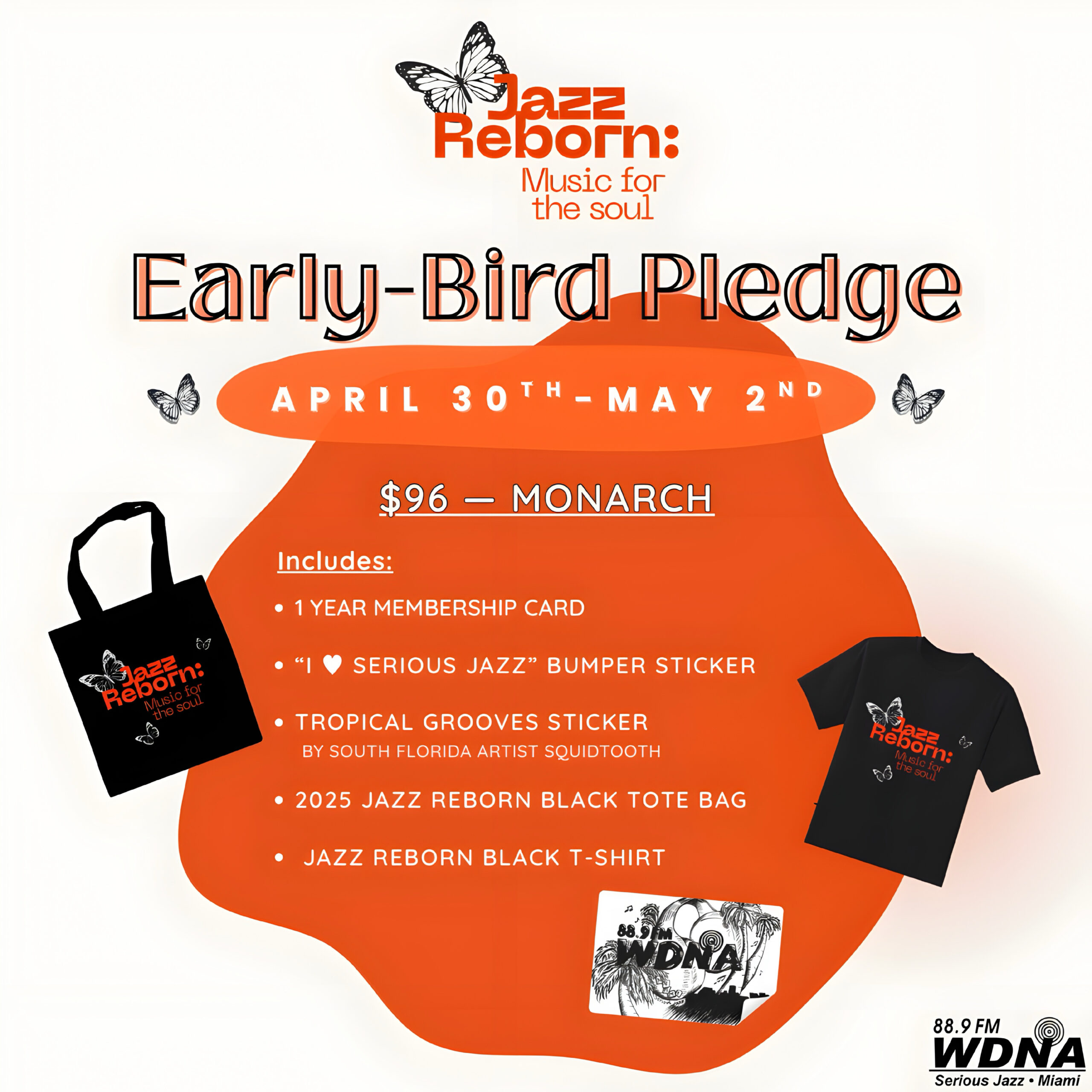 WDNA Early bird for Spring Membership Drive ‘Jazz Reborn’ – April 30th – May 2nd, 2025 | WDNA 88.9FM